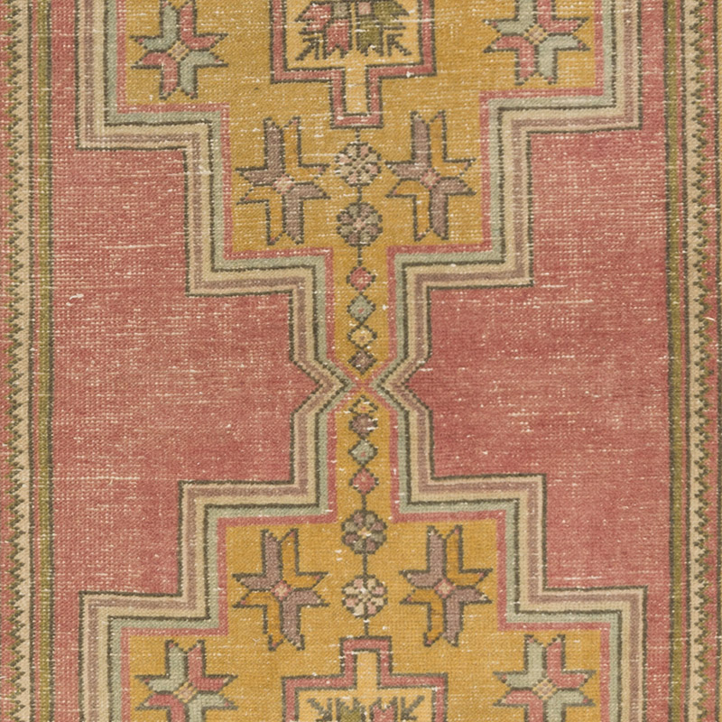 El Dokuma Vintage Halı - 121 cm x 263 cm - K0088383