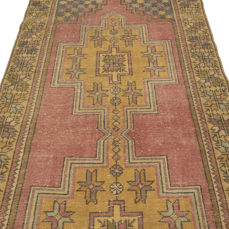 El Dokuma Vintage Halı - 121 cm x 263 cm - K0088383