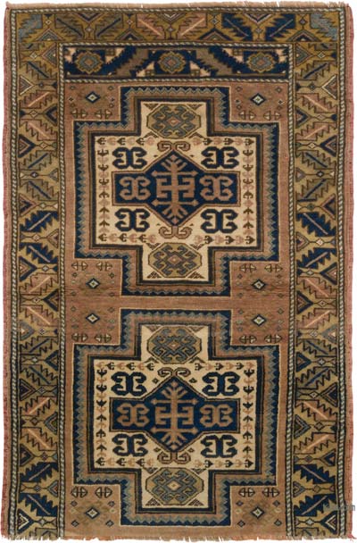 Vintage Turkish Hand-Knotted Rug - 3' 1" x 4' 7" (37" x 55")