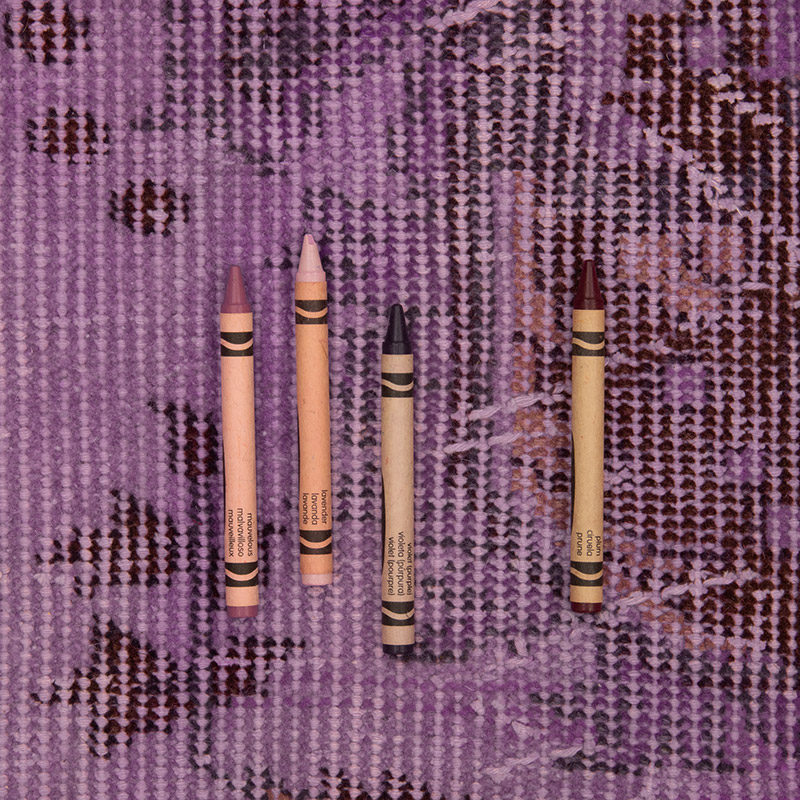 Boyalı El Dokuma Vintage Halı - 173 cm x 263 cm - K0088385