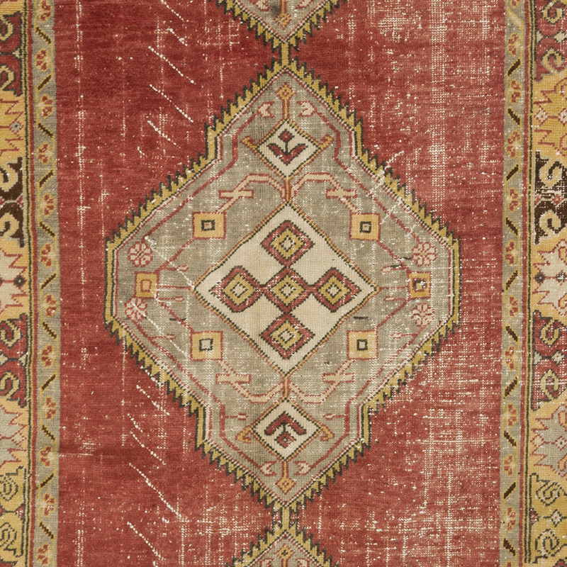 Alfombra Vintage Turca Anudada a Mano - 151 cm x 349 cm - K0088389