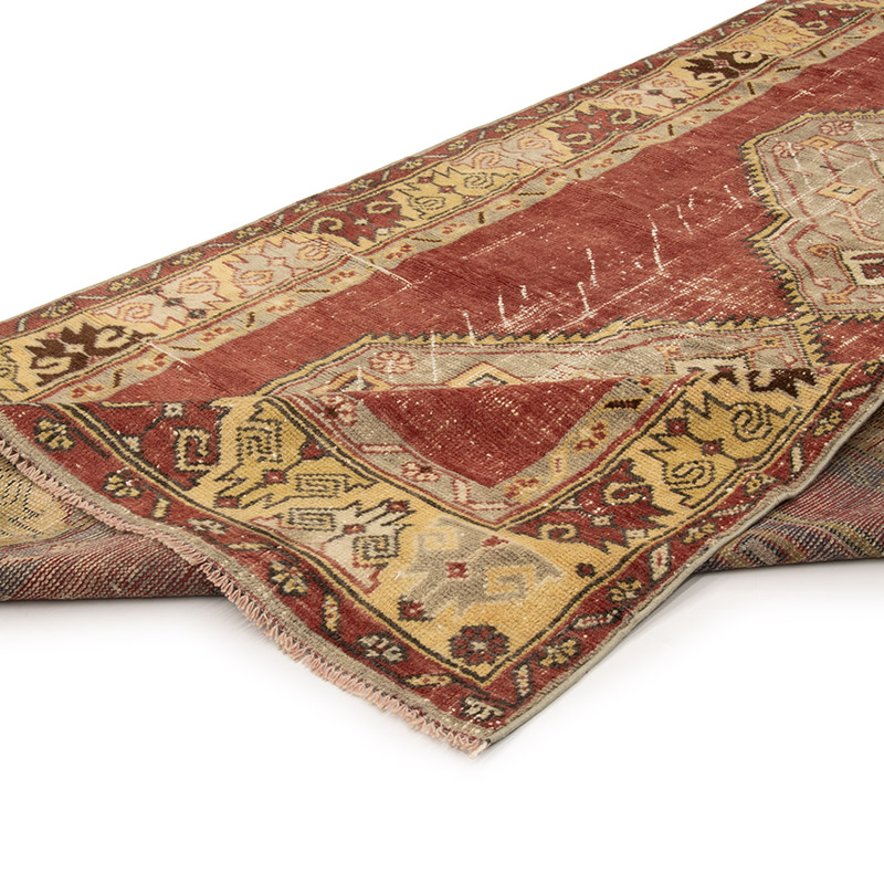 Alfombra Vintage Turca Anudada a Mano - 151 cm x 349 cm - K0088389