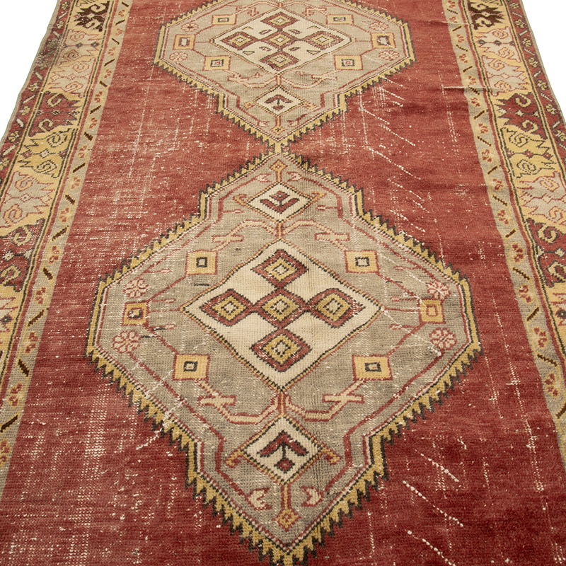 Alfombra Vintage Turca Anudada a Mano - 151 cm x 349 cm - K0088389
