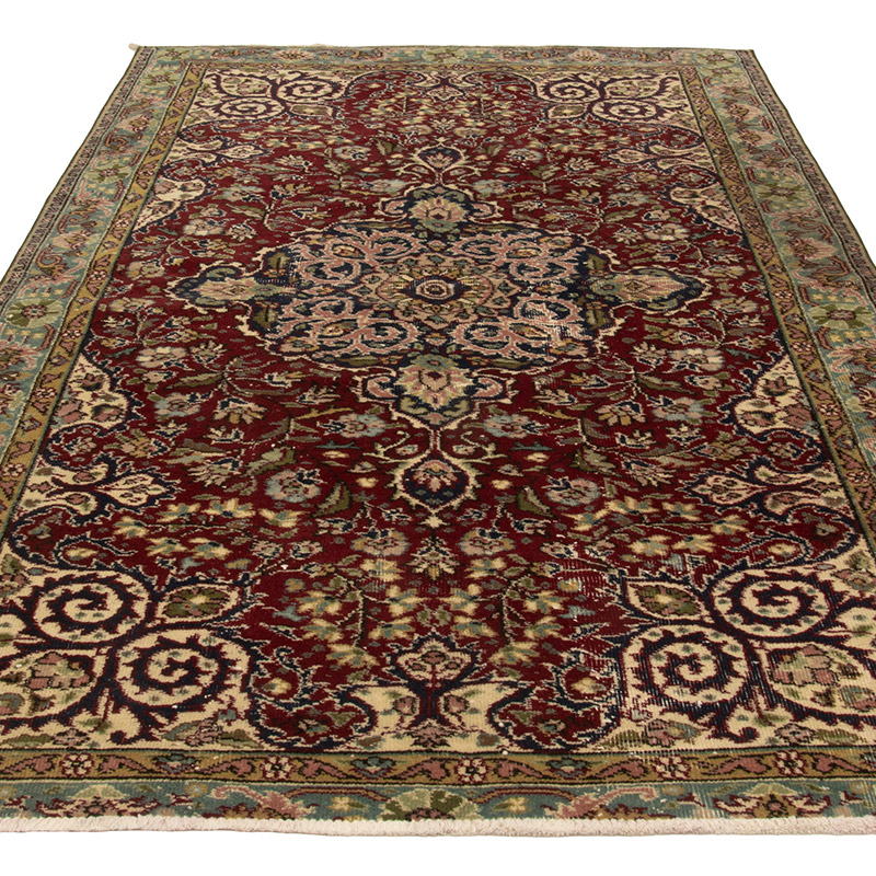 El Dokuma Vintage Halı - 140 cm x 222 cm - K0088390