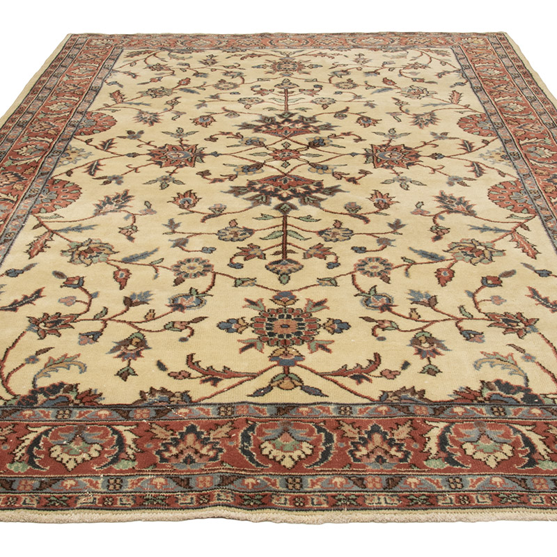 Vintage Turkish Hand-Knotted Rug - 6' 5" x 9' 5" (77" x 113") - K0088391