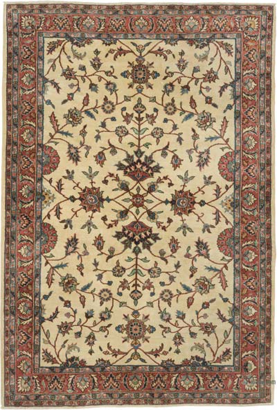 Alfombra Vintage Turca Anudada a Mano - 195 cm x 287 cm