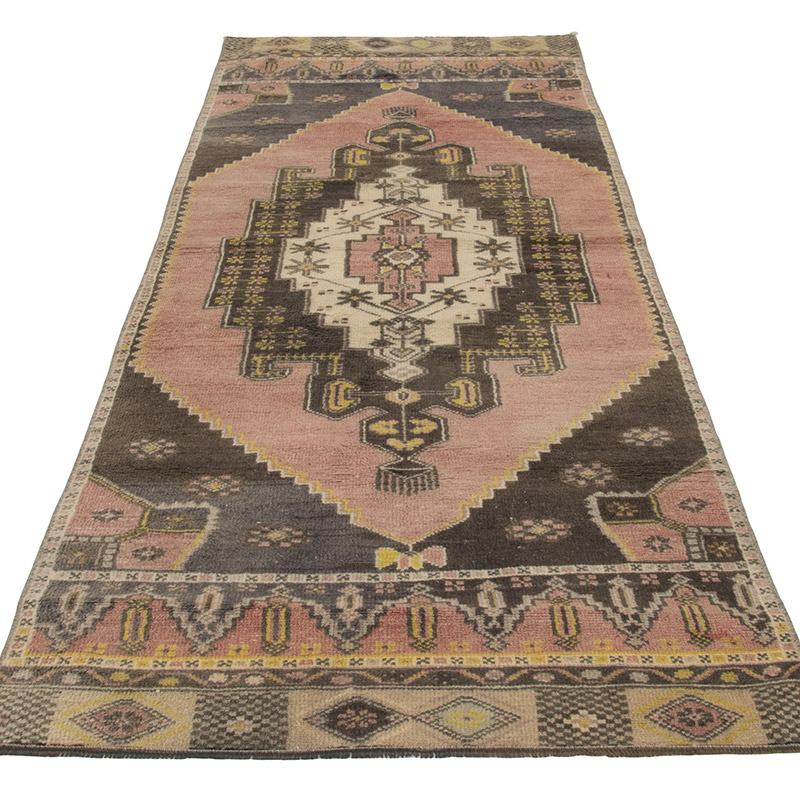 Vintage Turkish Hand-Knotted Rug - 2' 11" x 7' 7" (35" x 91") - K0088392