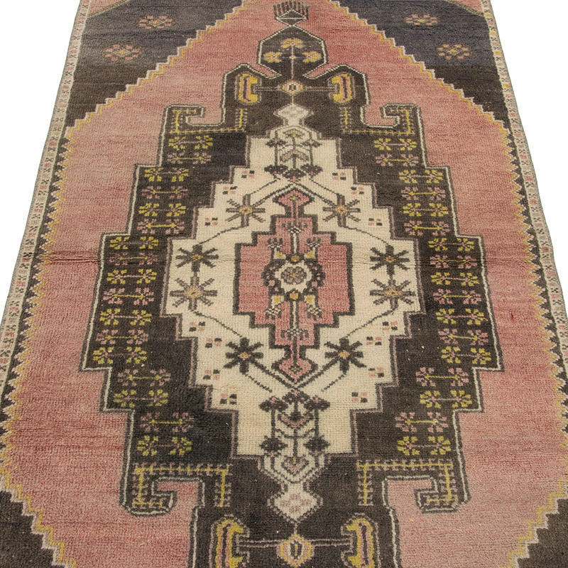 Vintage Turkish Hand-Knotted Rug - 2' 11" x 7' 7" (35" x 91") - K0088392