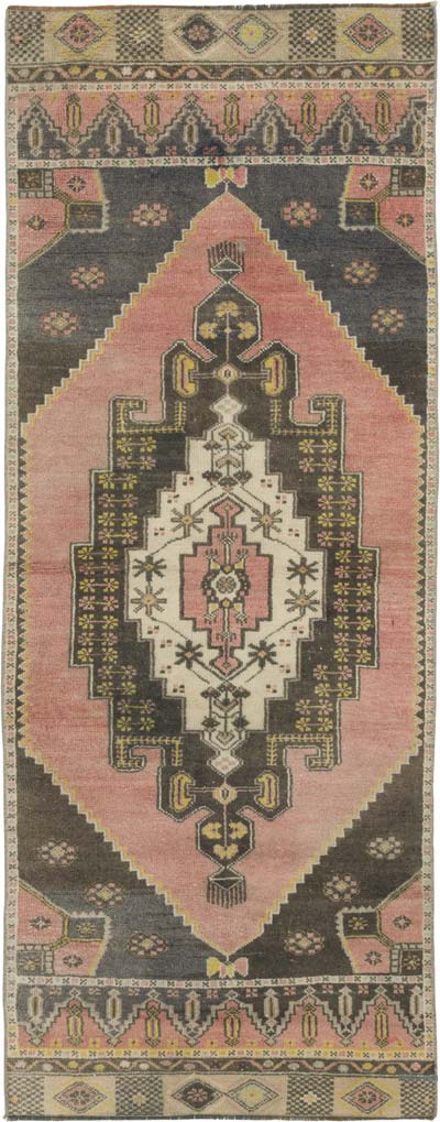 Vintage Turkish Hand-Knotted Rug - 2' 11" x 7' 7" (35" x 91")