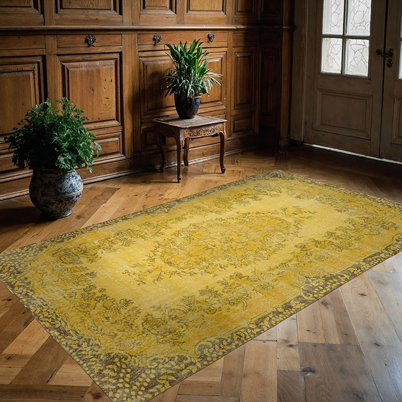 Boyali El Dokuma Vintage Hali - 165 cm x 268 cm - K0088393