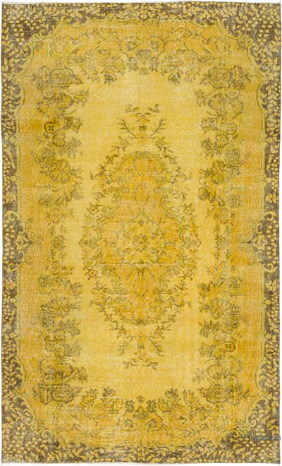 Alfombra Turca Vintage Sobre-teñida - 165 cm x 268 cm