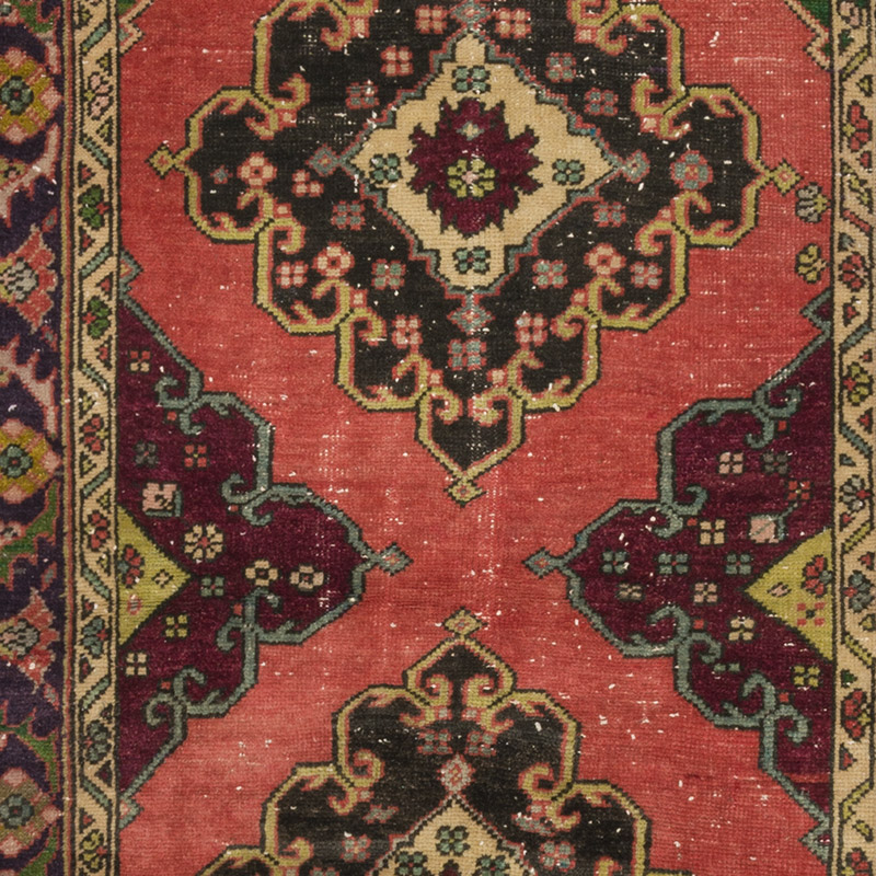 Vintage Turkish Hand-Knotted Rug - 3' 7" x 6' 5" (43" x 77") - K0088397