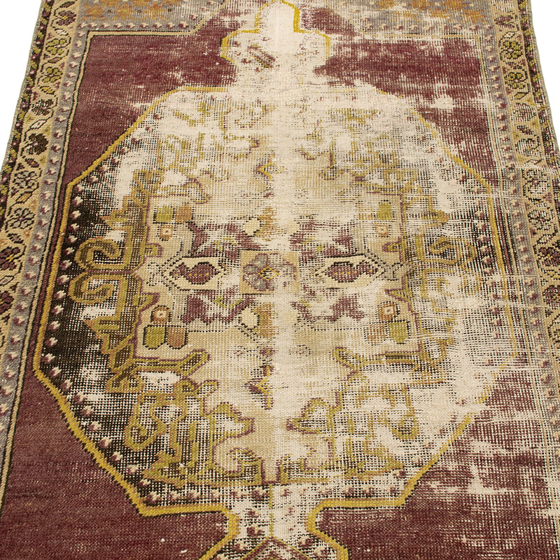 Vintage Turkish Hand-Knotted Rug - 2' 11" x 4' 10" (35" x 58") - K0088398