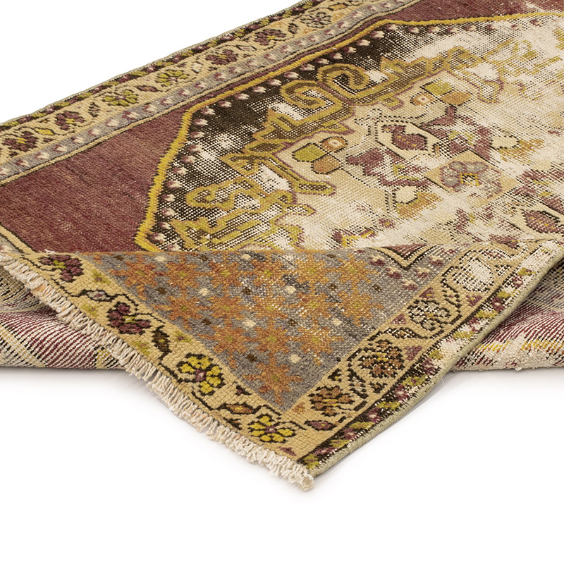Vintage Turkish Hand-Knotted Rug - 2' 11" x 4' 10" (35" x 58") - K0088398