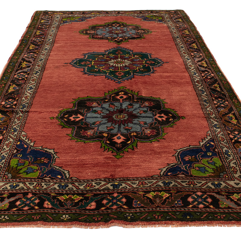 Vintage Turkish Hand-Knotted Rug - 5' 5" x 10' 4" (65" x 124") - K0088400