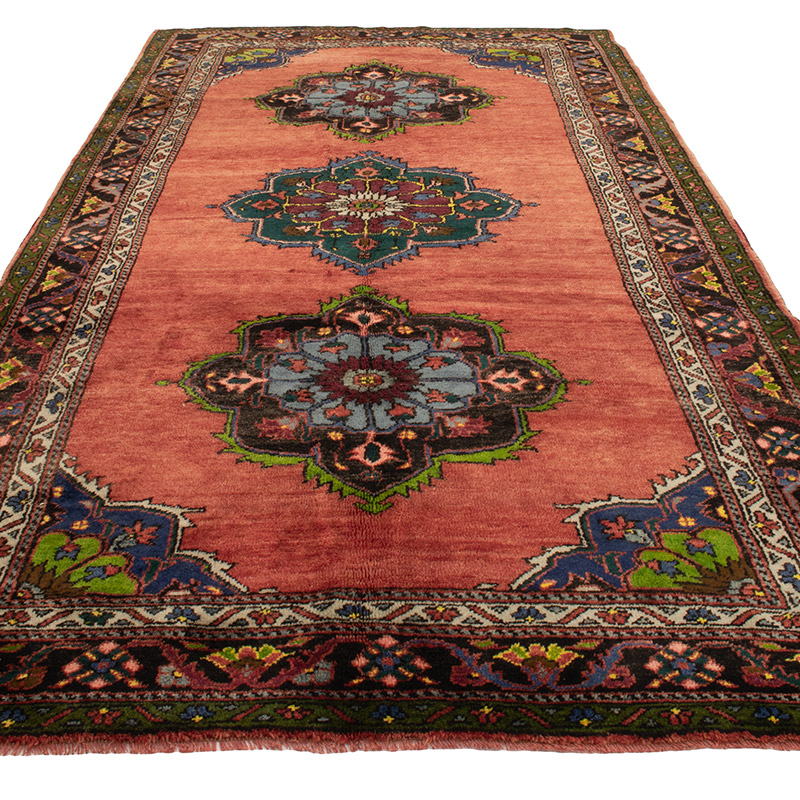 Vintage Turkish Hand-Knotted Rug - 5' 5" x 10' 4" (65" x 124") - K0088400