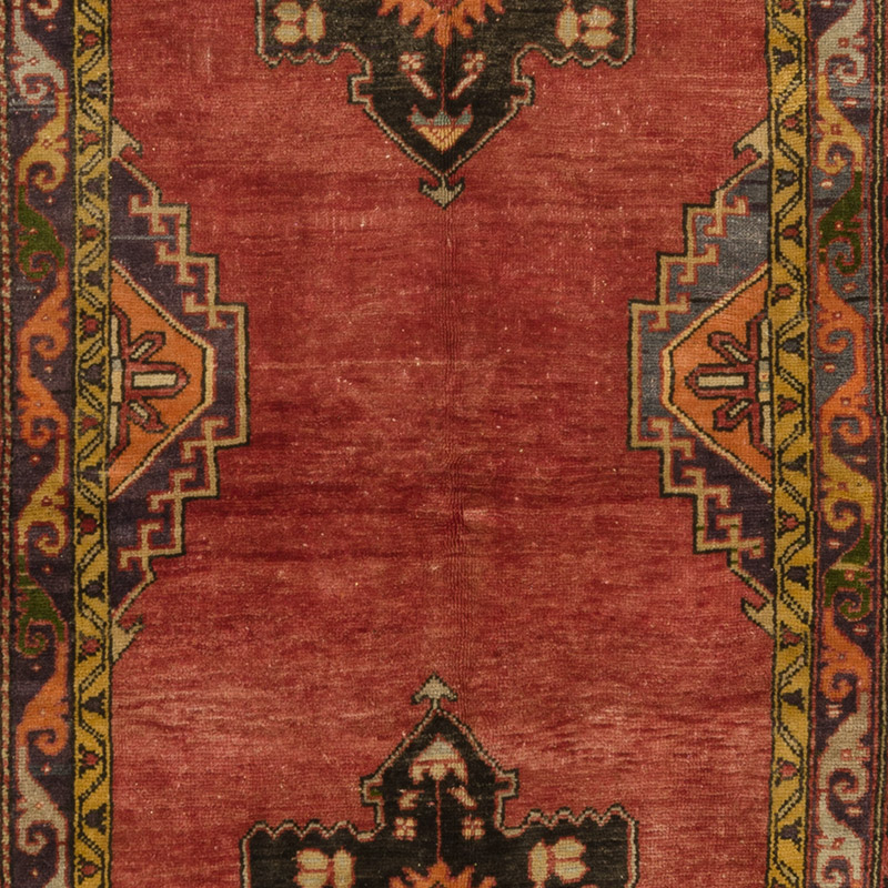 Alfombra Vintage Turca Anudada a Mano - 146 cm x 302 cm - K0088401