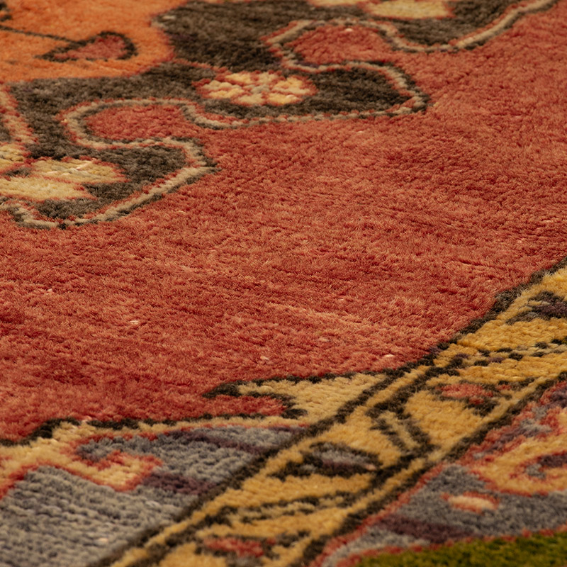 Alfombra Vintage Turca Anudada a Mano - 146 cm x 302 cm - K0088401