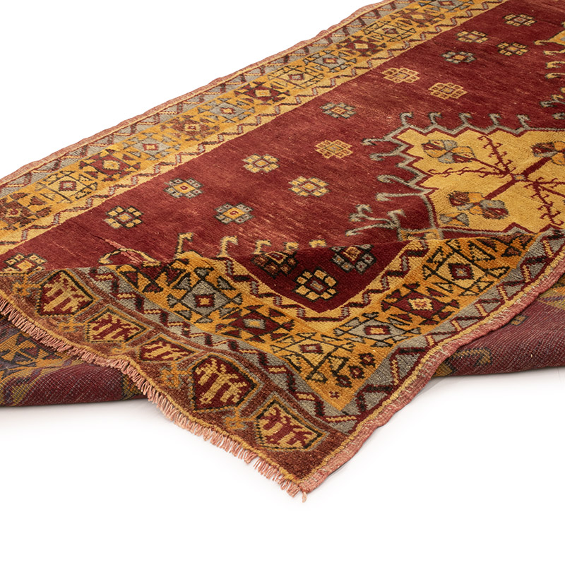 Alfombra Vintage Turca Anudada a Mano - 141 cm x 308 cm - K0088402
