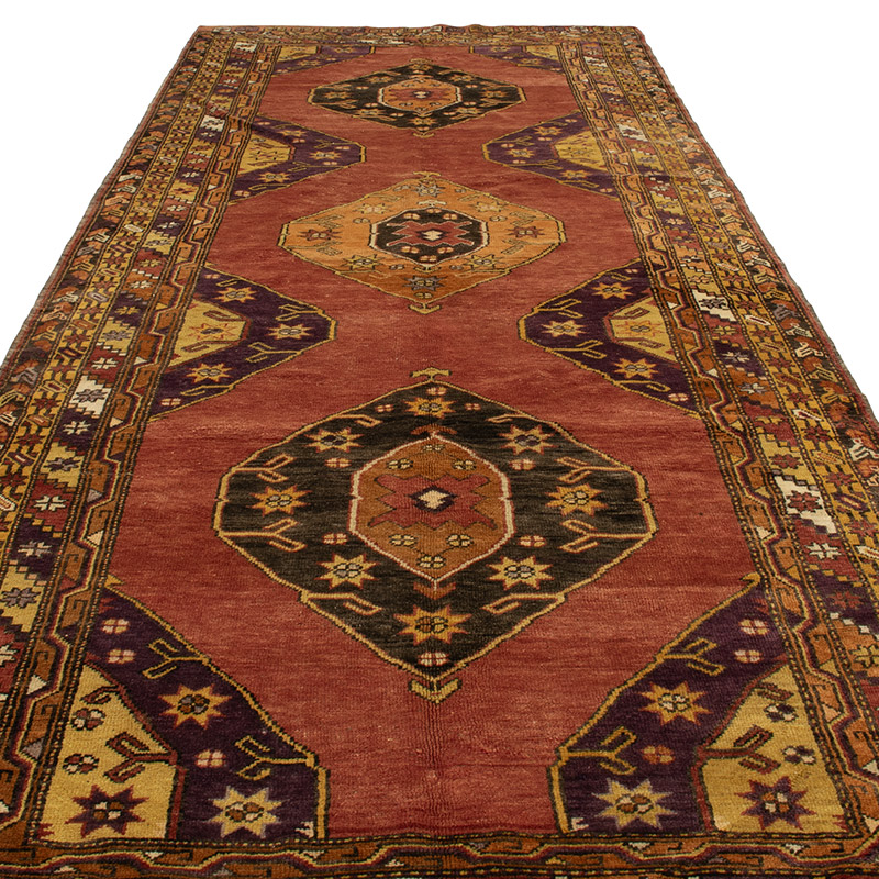 El Dokuma Vintage Hali - 157 cm x 406 cm - K0088403