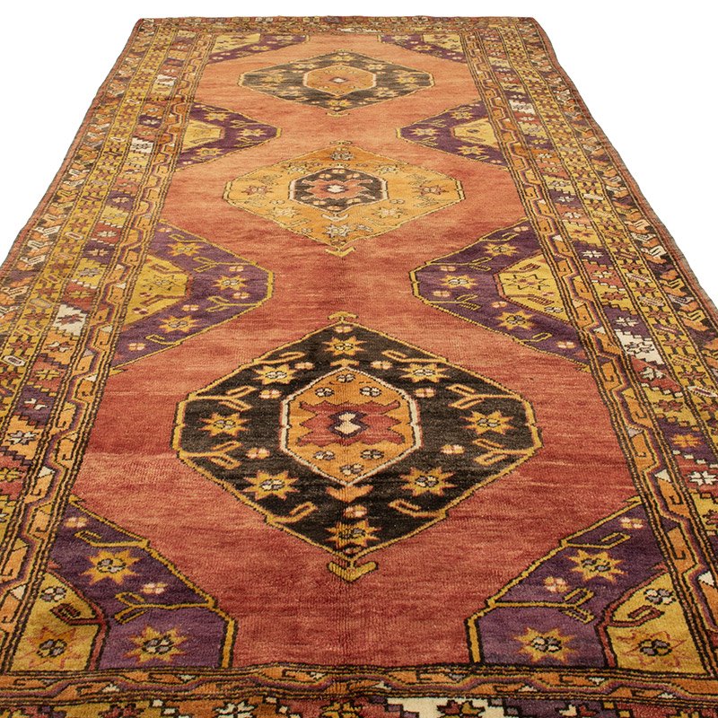 El Dokuma Vintage Hali - 157 cm x 406 cm - K0088403