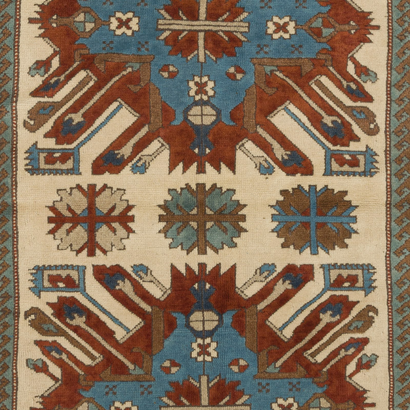 Vintage Turkish Hand-Knotted Rug - 5' 2" x 7' 3" (62" x 87") - K0088404