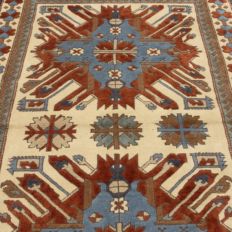 Vintage Turkish Hand-Knotted Rug - 5' 2" x 7' 3" (62" x 87") - K0088404