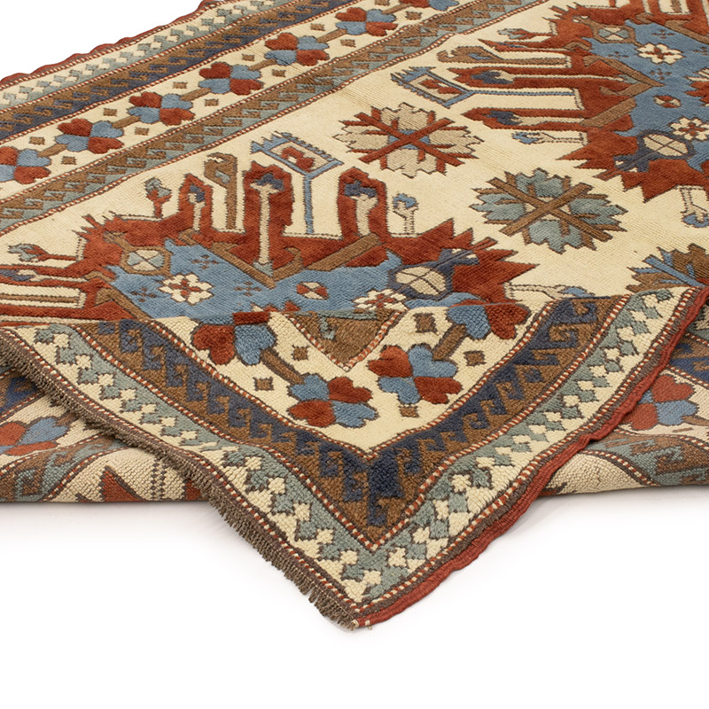 Vintage Turkish Hand-Knotted Rug - 5' 2" x 7' 3" (62" x 87") - K0088404