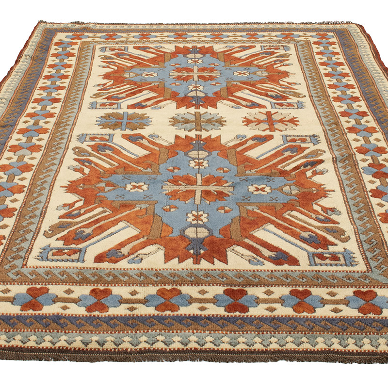 Vintage Turkish Hand-Knotted Rug - 5' 2" x 7' 3" (62" x 87") - K0088404