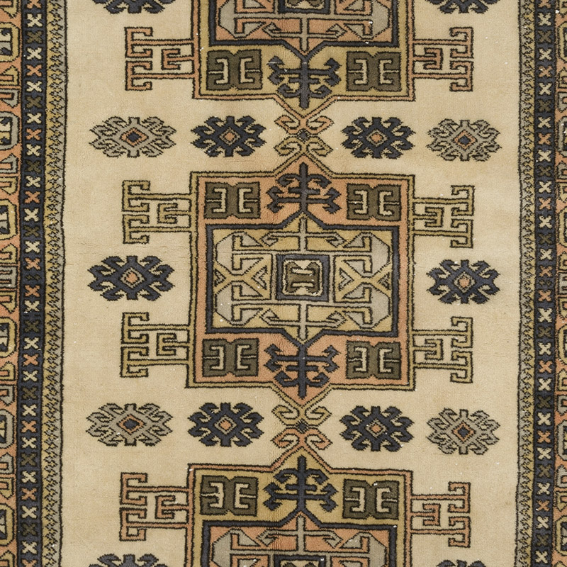 Vintage Turkish Hand-Knotted Rug - 5' 7" x 8' 8" (67" x 104") - K0088408
