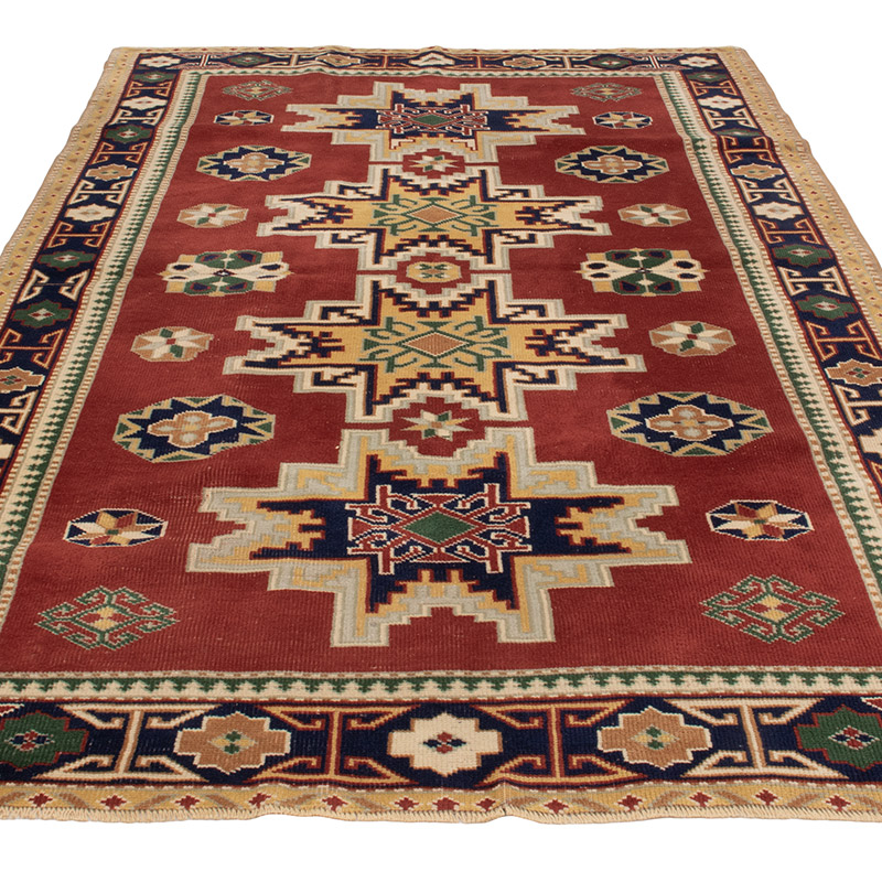 Vintage Turkish Hand-Knotted Rug - 4' 9" x 7' 3" (57" x 87") - K0088409