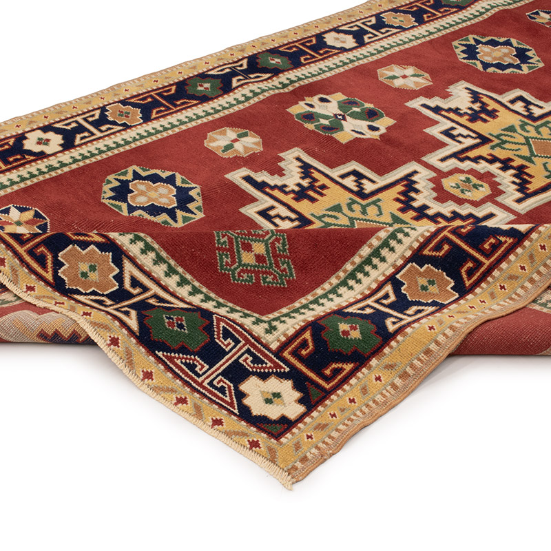 Vintage Turkish Hand-Knotted Rug - 4' 9" x 7' 3" (57" x 87") - K0088409