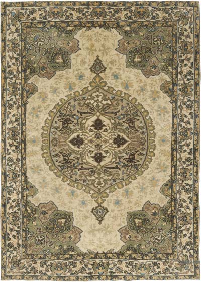 El Dokuma Vintage Halı - 207 cm x 290 cm