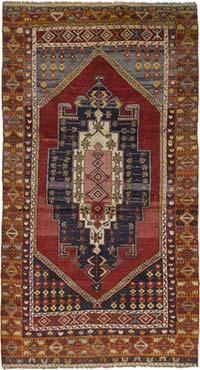 El Dokuma Vintage Hali - 126 cm x 228 cm