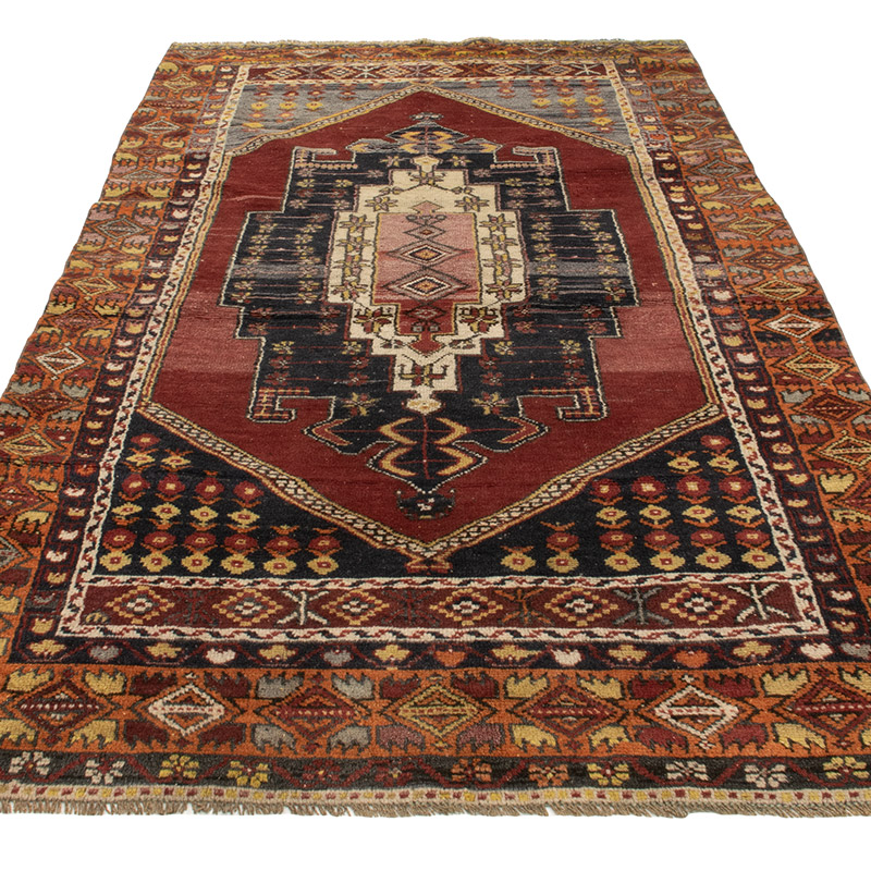 El Dokuma Vintage Hali - 126 cm x 228 cm - K0088413