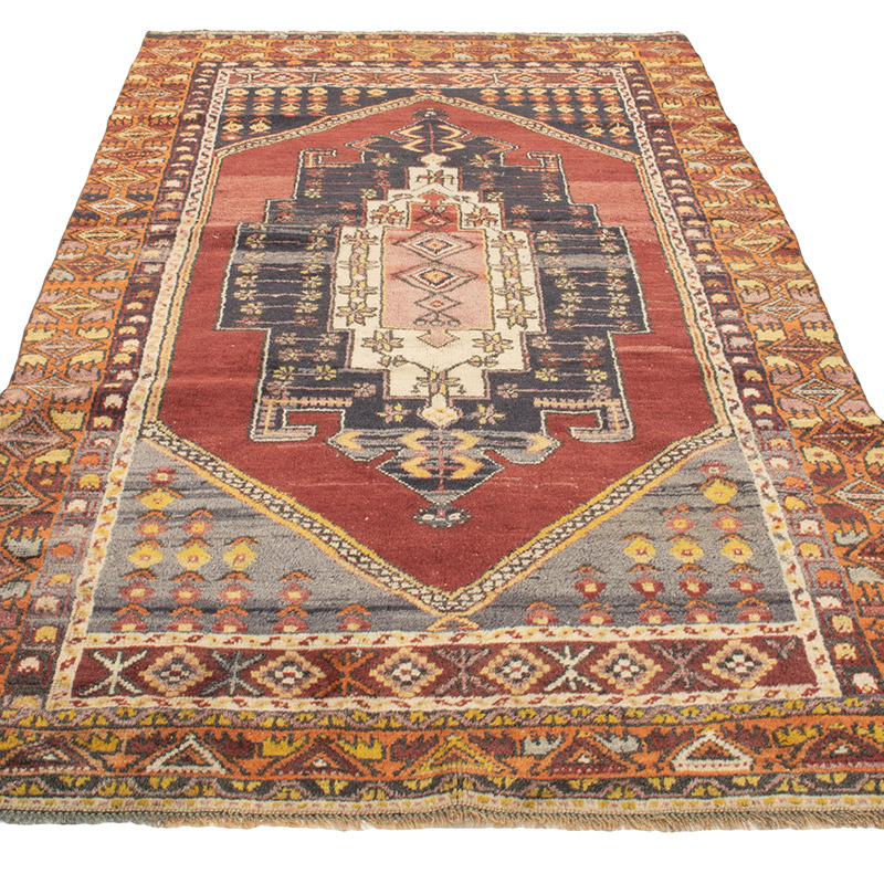El Dokuma Vintage Hali - 126 cm x 228 cm - K0088413