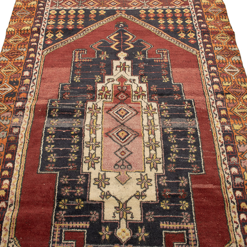 El Dokuma Vintage Hali - 126 cm x 228 cm - K0088413