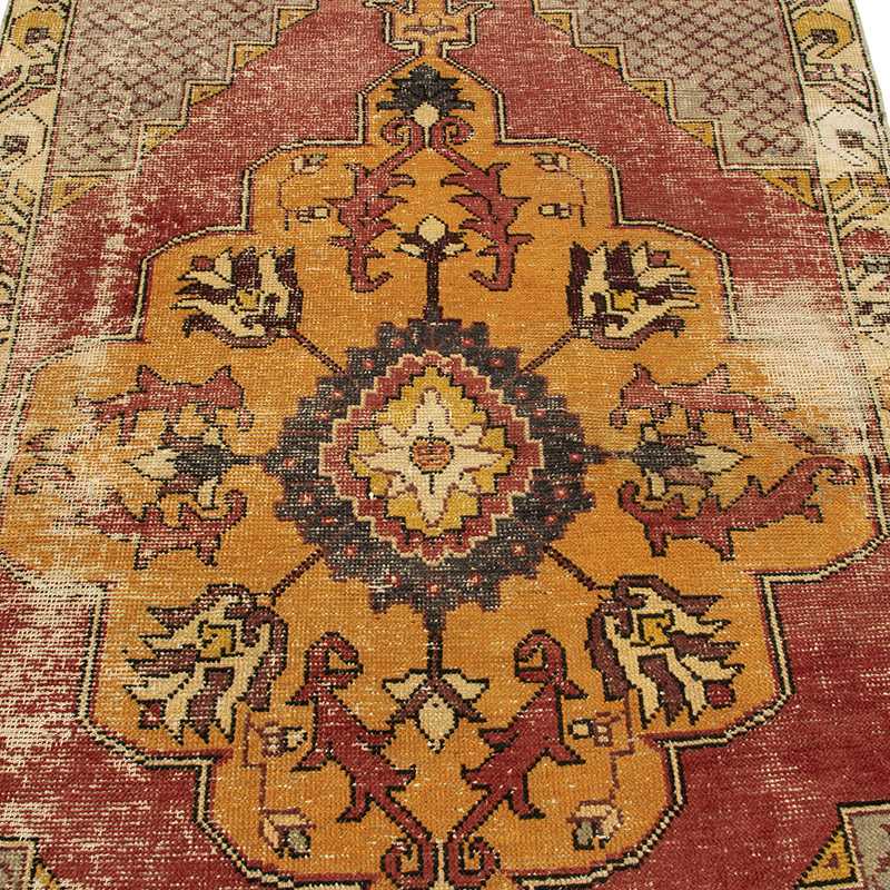 Vintage Turkish Hand-Knotted Rug - 4'  x 7' 7" (48" x 91") - K0088414
