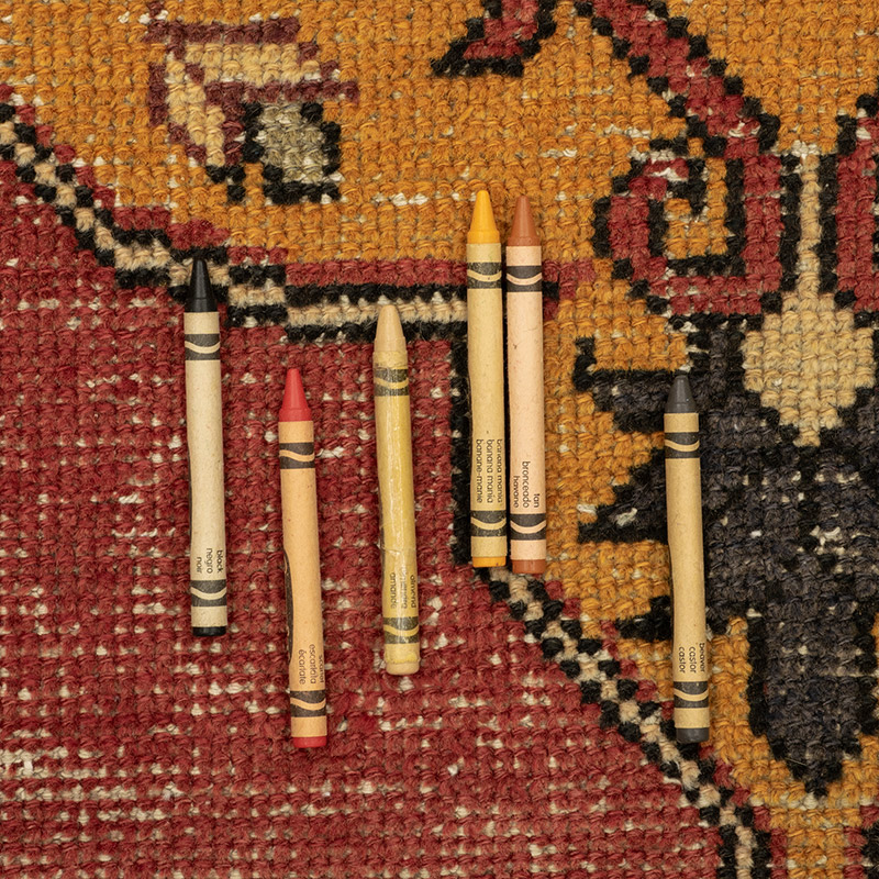 Vintage Turkish Hand-Knotted Rug - 4'  x 7' 7" (48" x 91") - K0088414