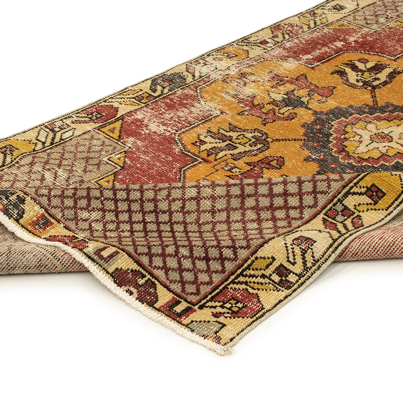 Vintage Turkish Hand-Knotted Rug - 4'  x 7' 7" (48" x 91") - K0088414