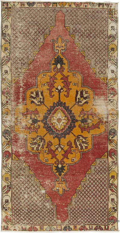 El Dokuma Vintage Halı - 121 cm x 231 cm