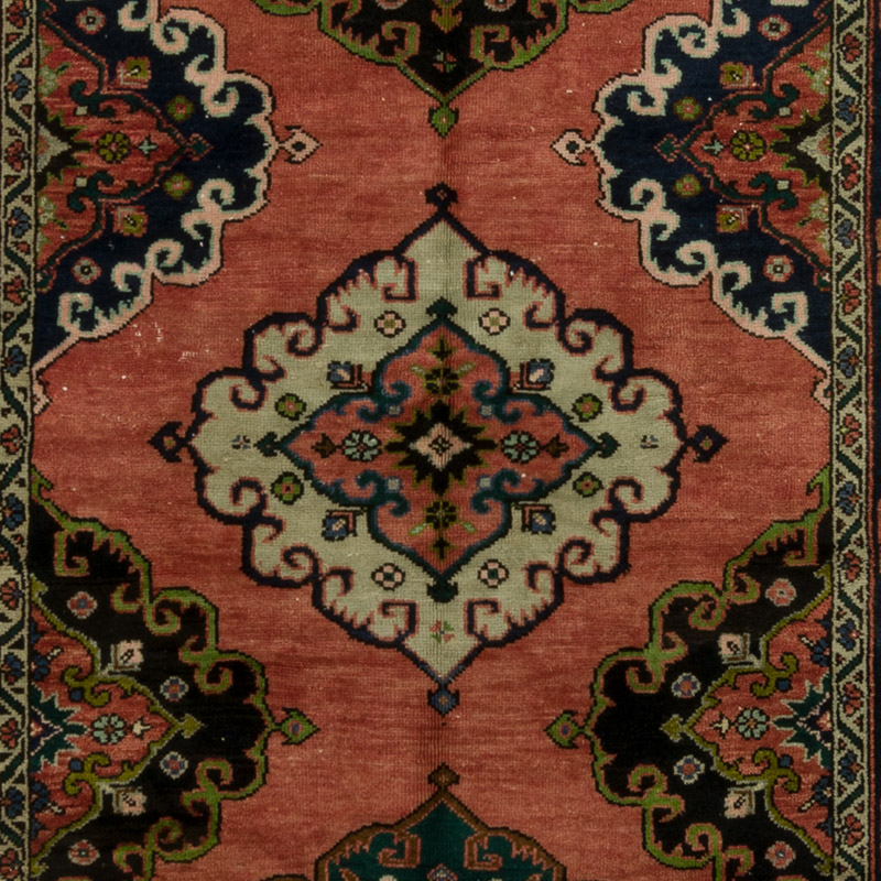 Vintage Turkish Hand-Knotted Rug - 4' 4" x 12' 10" (52" x 154") - K0088415
