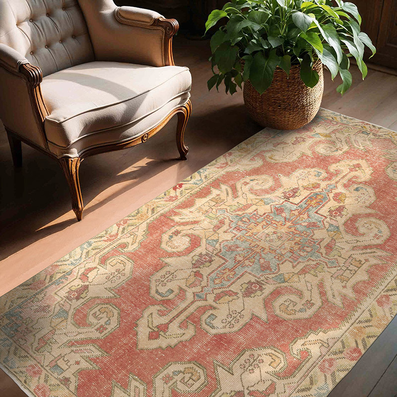 Vintage Turkish Hand-Knotted Rug - 4' 4" x 6' 9" (52" x 81") - K0088421