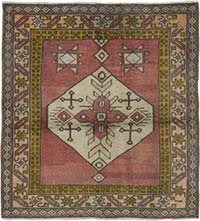El Dokuma Vintage Hali - 108 cm x 114 cm