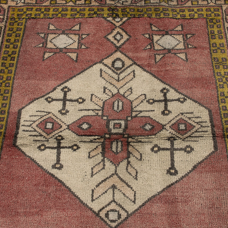 El Dokuma Vintage Hali - 108 cm x 114 cm - K0088422