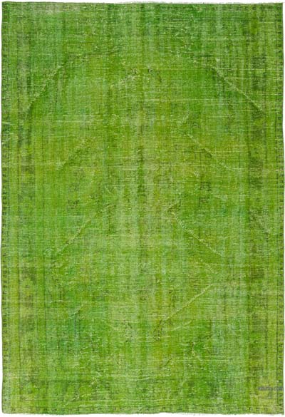 Alfombra Turca Vintage Sobre-teñida - 181 cm x 257 cm