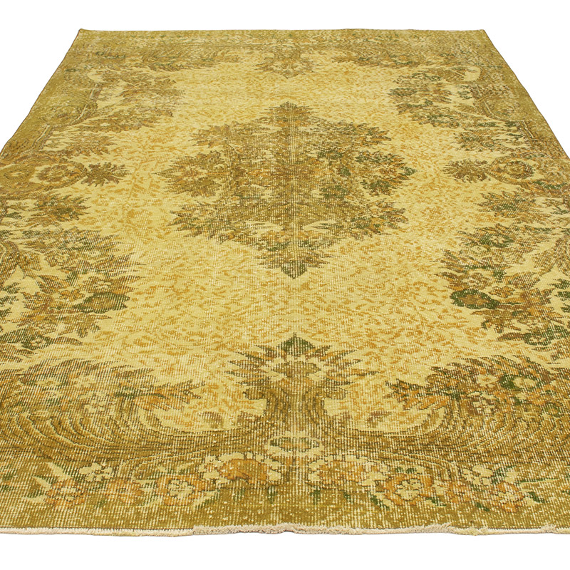 Alfombra Turca Vintage Sobre-teñida - 164 cm x 283 cm - K0088427