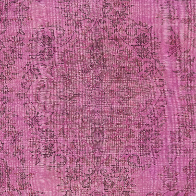 Over-dyed Vintage Hand-Knotted Turkish Rug - 6'  x 10' 3" (72" x 123") - K0088429