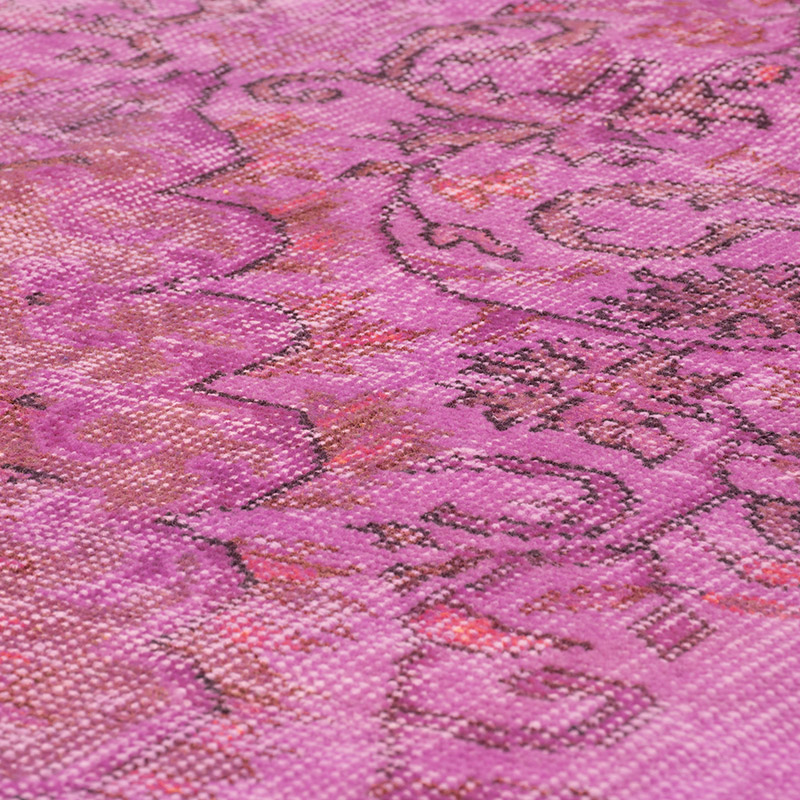 Over-dyed Vintage Hand-Knotted Turkish Rug - 6'  x 10' 3" (72" x 123") - K0088429
