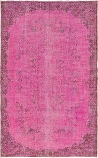 Over-dyed Vintage Hand-Knotted Turkish Rug - 6'  x 9' 7" (72" x 115")